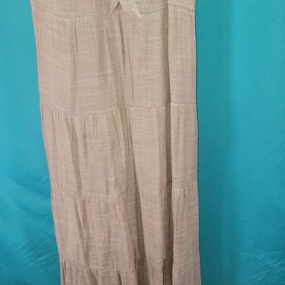 Listicle Womens Sleeveless Tiered Maxi Dress Halter Neck Small - Picture 8 of 9